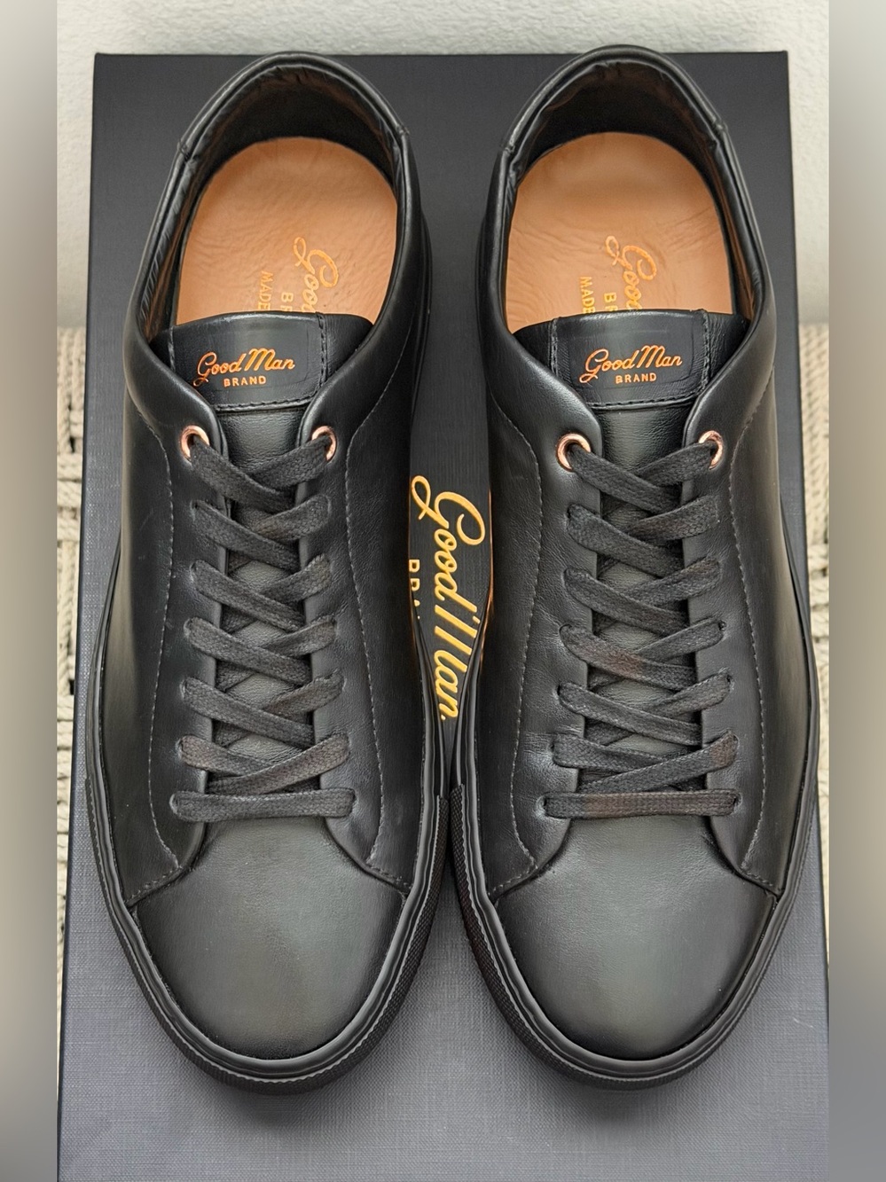 GoodMan Brand Edge Lo-Top Sneakers 
Responsible Nappa Leather Black